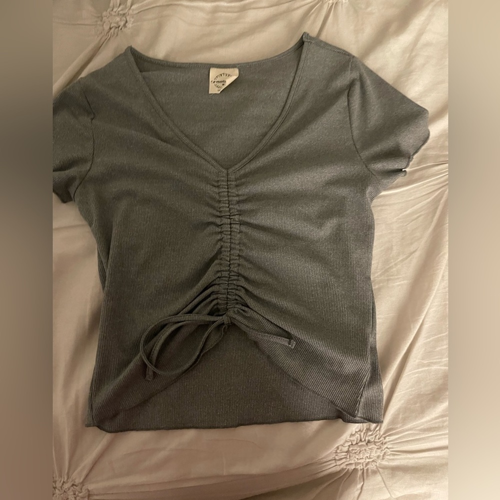 Scrunchable crop top
